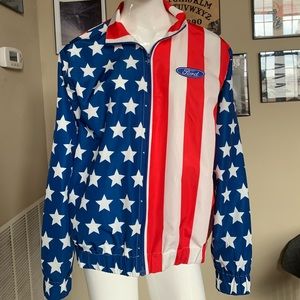 American Flag Ford Mustang Jacket